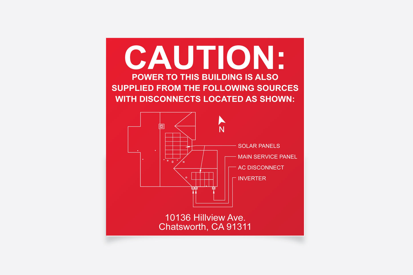 Map Placard 6x6/5x5