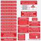 21 Piece Solar Label Pack | Solar Installer Warning Label Kit