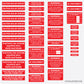 40 Piece Solar Label Pack | Solar Installer Warning Label Kit