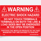 Warning: Electric Shock Hazard
Do not touch terminals, terminals on both the line and load sides may be energized in the open position, photovoltaic modules will produce dc voltage whenever they are exposed to sunlight