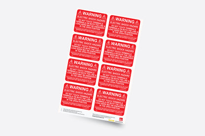 Warning: Electric Shock Hazard
Do not touch terminals, terminals on both the line and load sides may be energized in the open position, photovoltaic modules will produce dc voltage whenever they are exposed to sunlight