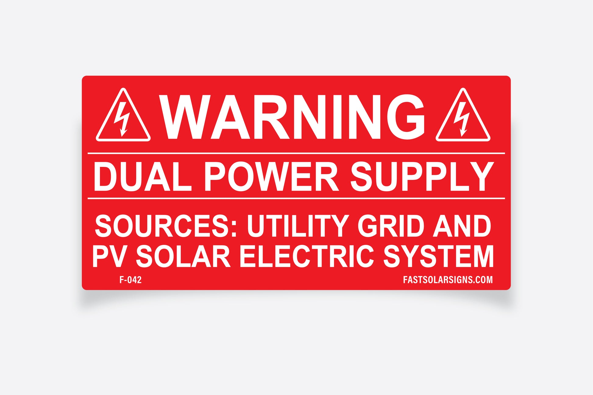 pv labels Warning: Dual Power Supply
Sources: Utility Grid and PV Solar Electric System