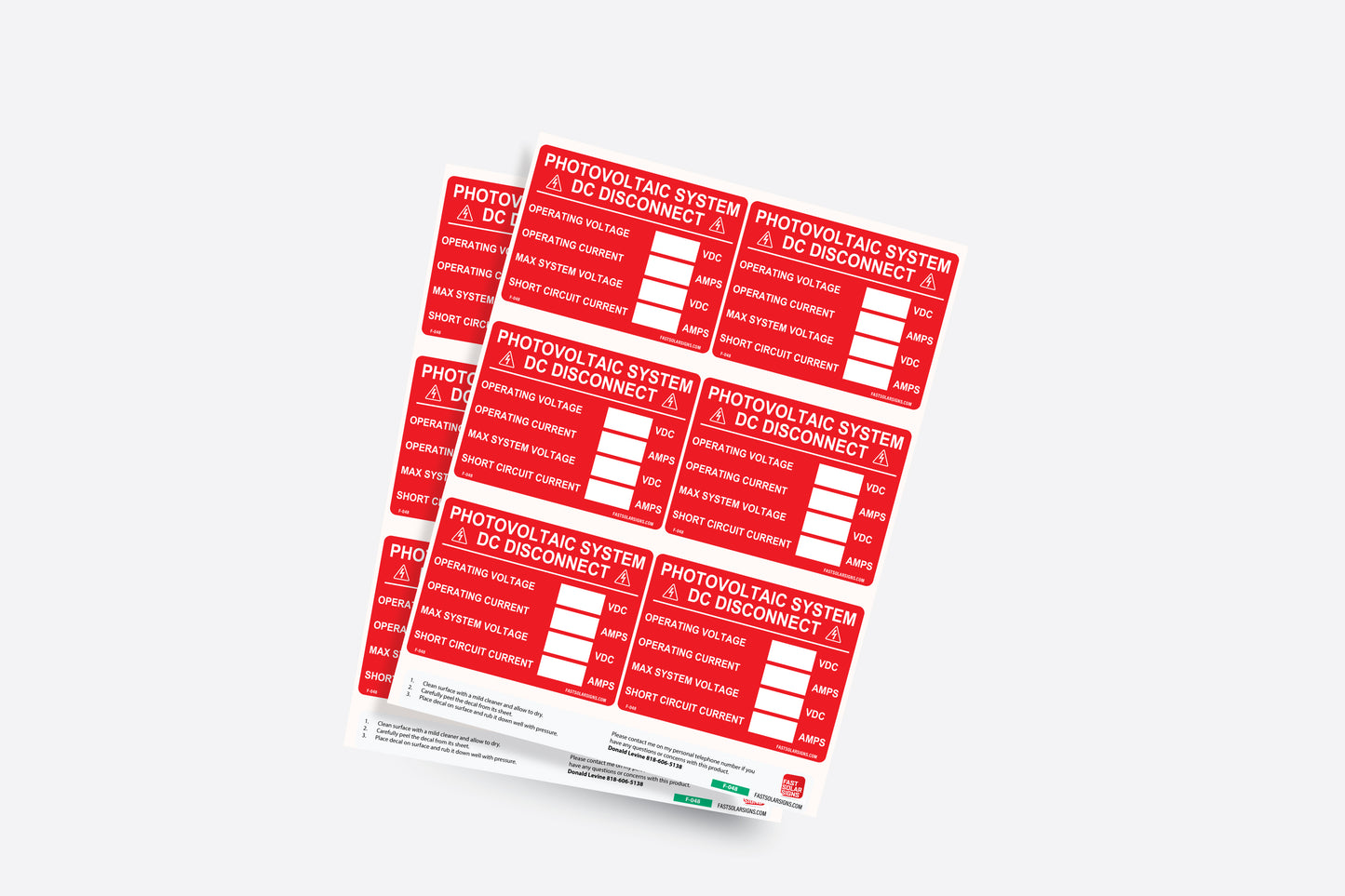 F-048 - Photovoltaic System DC Disconnect