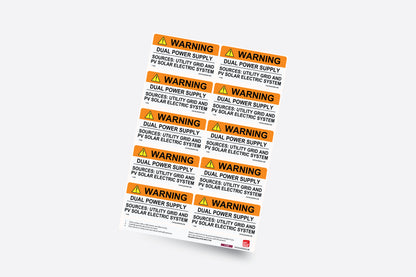 F-056 - Warning Dual Power Supply
