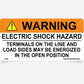 F-066 - Warning Electric Shock Hazard Terminals May Be Energized