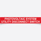 Photovoltaic System Utility Disconnect Switch