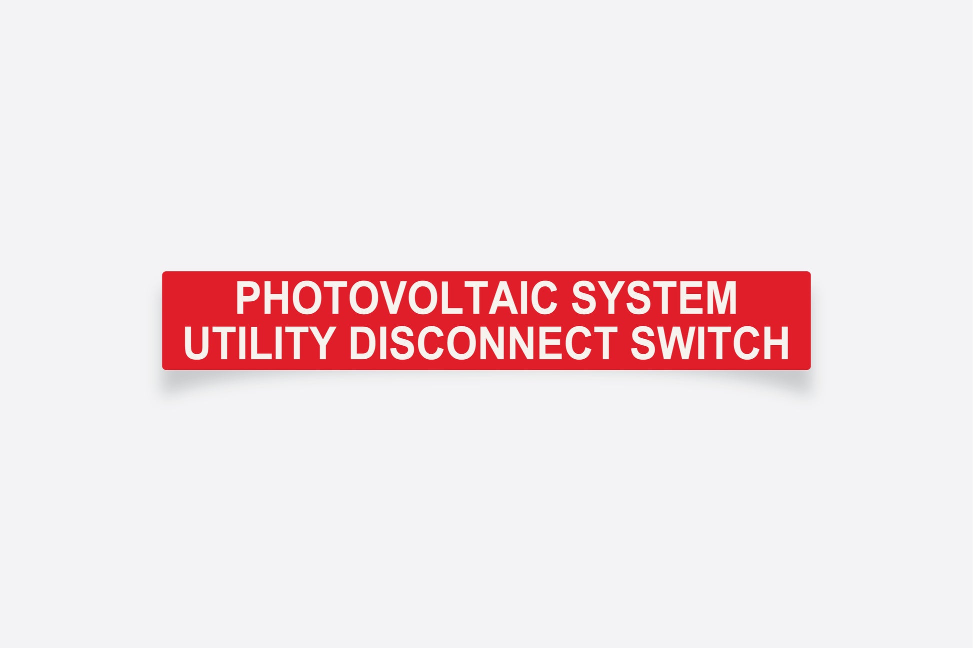Photovoltaic System Utility Disconnect Switch