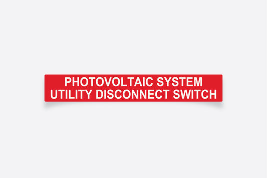 Photovoltaic System Utility Disconnect Switch
